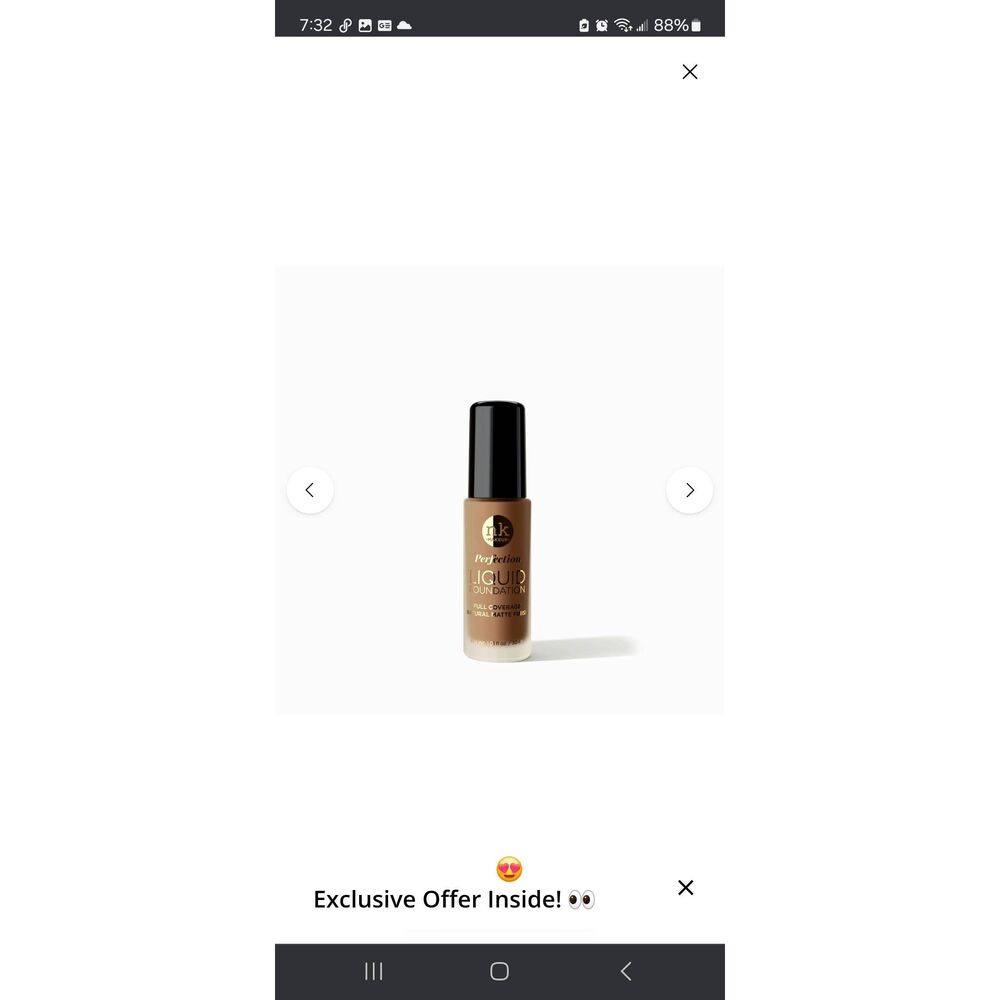 New Lot of 2 Sealed NK Makeup Perfection Liquid Foundation FFPF11 Toffee